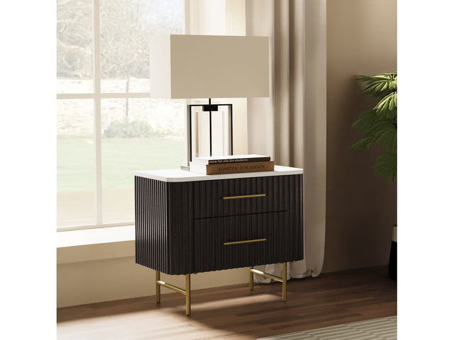 Clayten Espresso Nightstand - Ornate Home