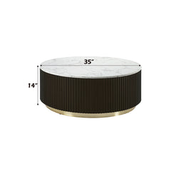 Clayten White/Espreeso Coffee Table - Ornate Home