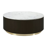 Clayten White/Espreeso Coffee Table - Ornate Home