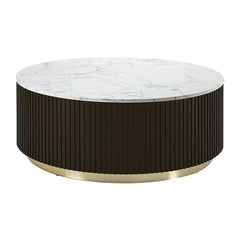 Clayten White/Espreeso Coffee Table - Ornate Home