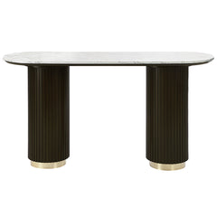 Clayten White/Espreeso Sofa Table - Ornate Home