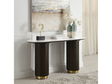 Clayten White/Espreeso Sofa Table - Ornate Home