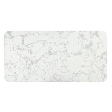 Clayten White/Espresso Dining Table w/ Natural Marble Top - Ornate Home