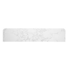 Clayten White/Espresso Server w/Marble Top & Fireplace - Ornate Home