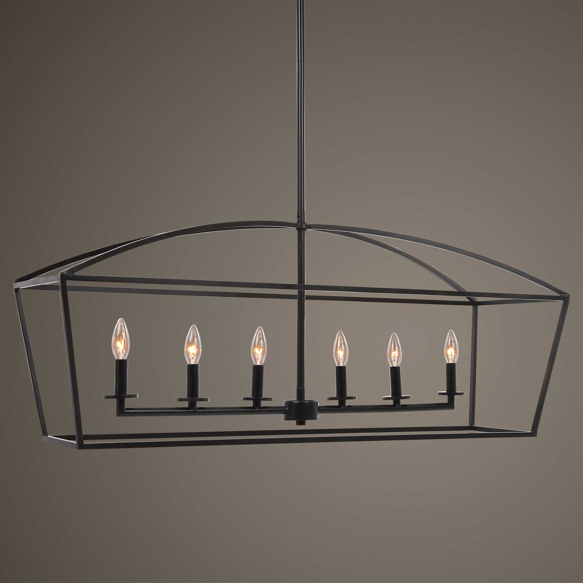 Clayton Bronze 6 Light Linear Chandelier - Ornate Home