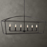 Clayton Bronze 6 Light Linear Chandelier - Ornate Home