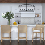 Clayton Bronze 6 Light Linear Chandelier - Ornate Home