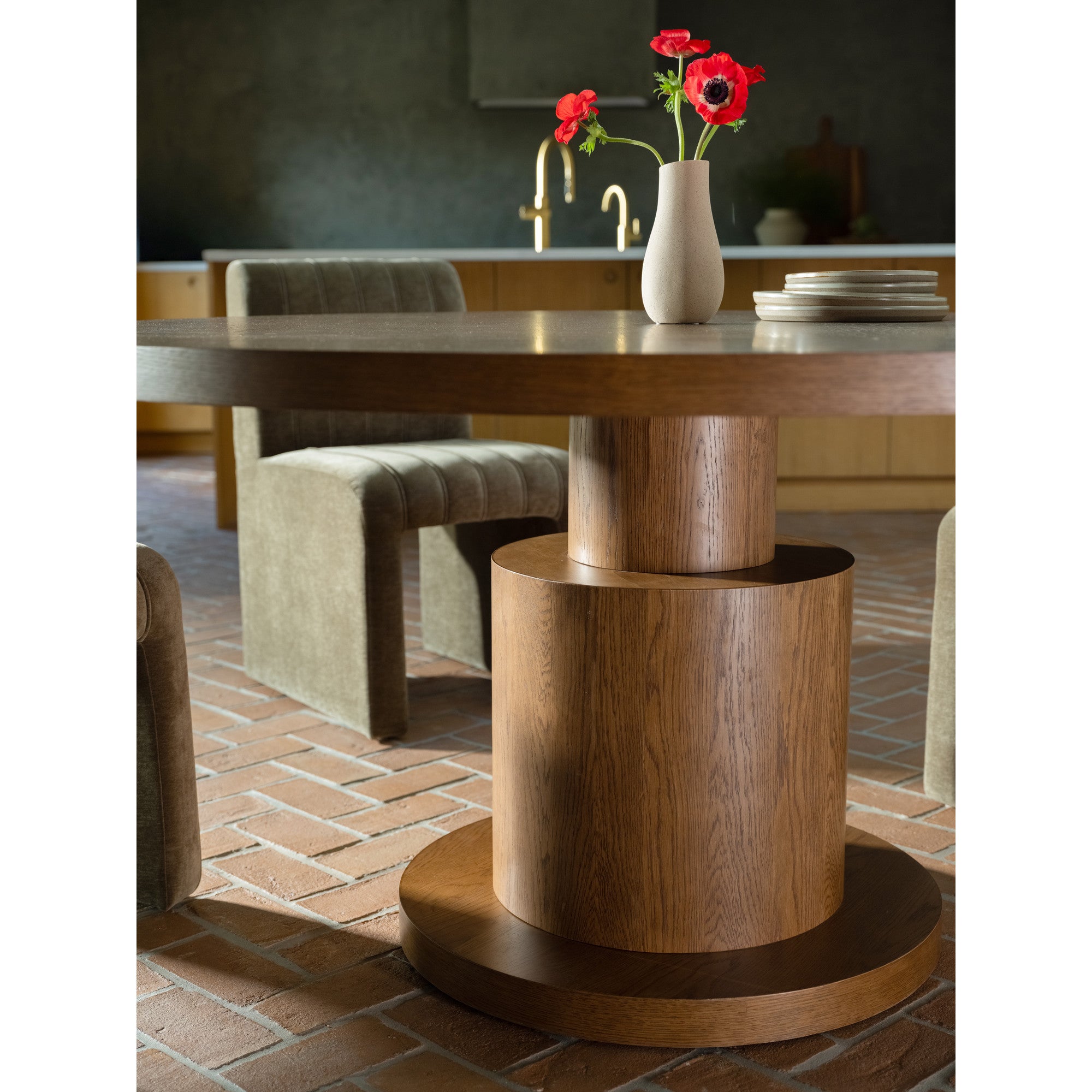 Clayton Brown Dining Table - Thumbnail 3