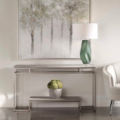 Clea Gray Console Table - Ornate Home