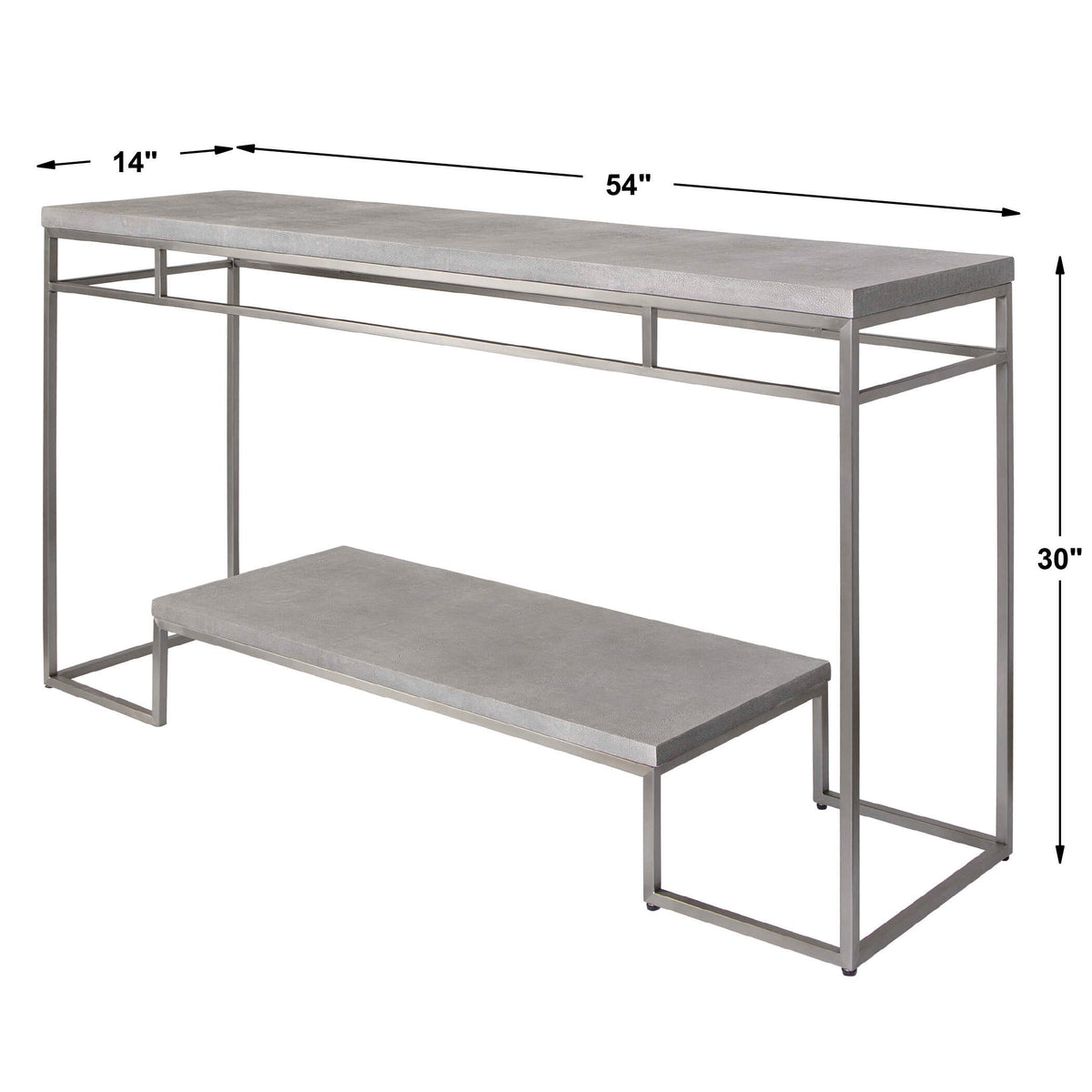 Clea Gray Console Table - Ornate Home