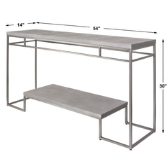 Clea Gray Console Table - Ornate Home