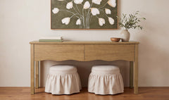 Clea Heritage Brown Console Table - Ornate Home