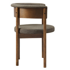 Clea Taupe Curved Upholstered Dining Chairs (Set of 2) - Ornate Home