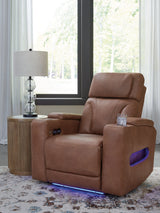 Clean-Slate Caramel Power Recliner (Online Special Price) - Ornate Home