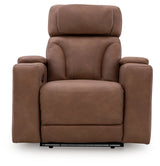 Clean-Slate Caramel Power Recliner (Online Special Price) - Ornate Home
