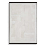 Clean Slate White Hand Painted Canvas - Ornate Home