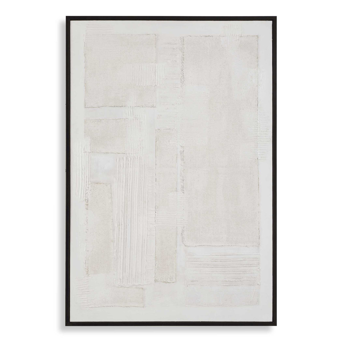 Clean Slate White Hand Painted Canvas - Ornate Home
