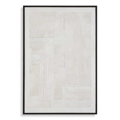 Clean Slate White Hand Painted Canvas - Ornate Home