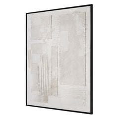 Clean Slate White Hand Painted Canvas - Ornate Home