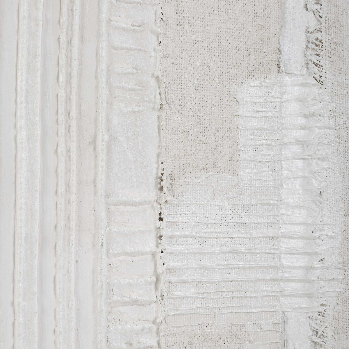 Clean Slate White Hand Painted Canvas - Ornate Home