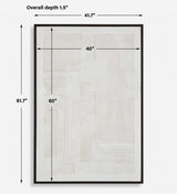 Clean Slate White Hand Painted Canvas - Ornate Home