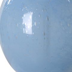 Clear Sky Blue Glass Table Lamp - Ornate Home