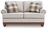 Clearbrooke Sandstone Loveseat and Ottoman (Online Special Price) - Ornate Home