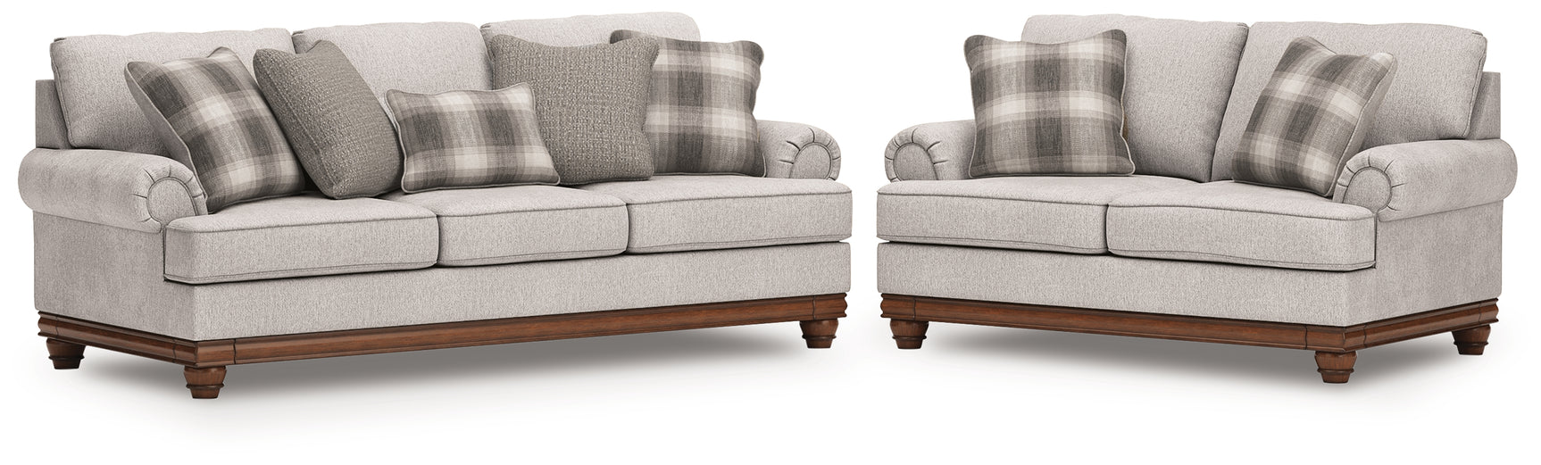 Clearbrooke Sandstone Sofa and Loveseat - Ornate Home