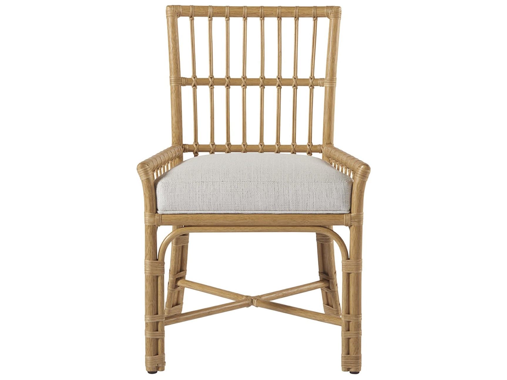 Clearwater Dover Natural/Pole Rattan Low-Arm Chair (Set of 2) - Ornate Home