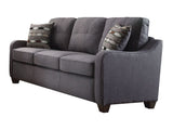 Cleavon II Gray Linen Sofa w/2 Pillows - Ornate Home