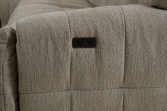 Clemens Beige Power Sectional - Ornate Home