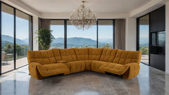 Clemens Butterscotch Power Sectional - Ornate Home