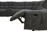 Clemens Dark Gray Power Sectional - Ornate Home