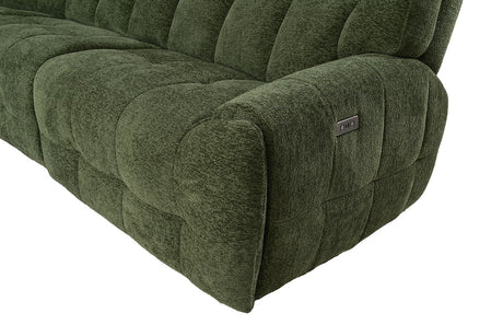 Clemens Jade Green Power Sectional - Ornate Home