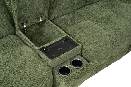 Clemens Jade Green Power Sectional - Ornate Home