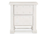 Clement Whitewashed Nightstand - Ornate Home