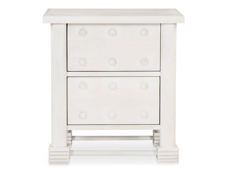 Clement Whitewashed Nightstand - Ornate Home