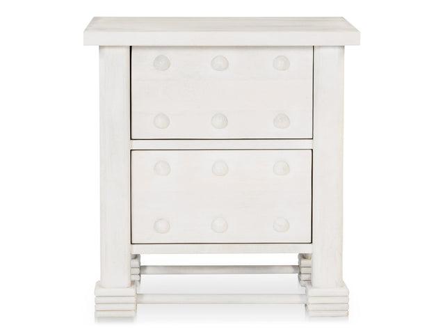 Clement Whitewashed Nightstand - Ornate Home