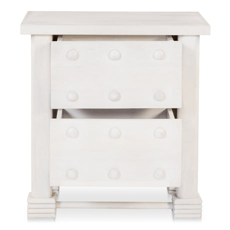 Clement Whitewashed Nightstand - Ornate Home