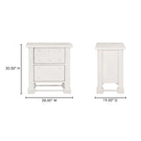 Clement Whitewashed Nightstand - Ornate Home