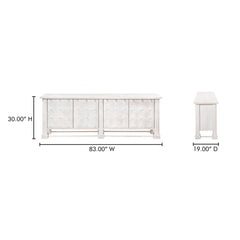 Clement Whitewashed Sideboard - Ornate Home