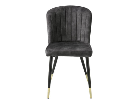 Clemente Charcoal Side Chair (Set of 2) - Ornate Home