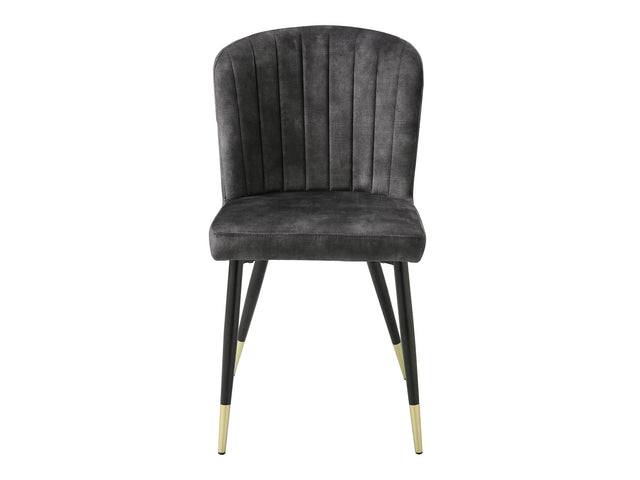 Clemente Charcoal Side Chair (Set of 2) - Ornate Home