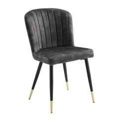 Clemente Charcoal Side Chair (Set of 2) - Ornate Home