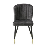 Clemente Charcoal Side Chair (Set of 2) - Ornate Home