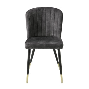 Clemente Charcoal Side Chair (Set of 2) - Ornate Home