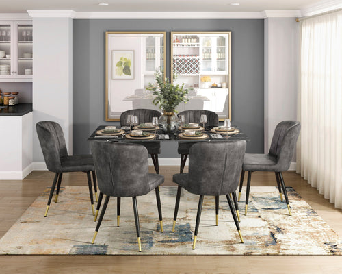 Clemente Gray Dining Table - Ornate Home