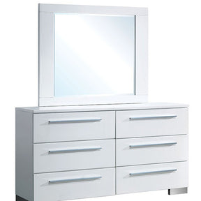 Clementine Glossy White Dresser - Ornate Home