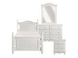Clementine White 4-piece Twin Bedroom Set - Ornate Home