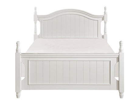 Clementine White Full Platform Bed - Ornate Home